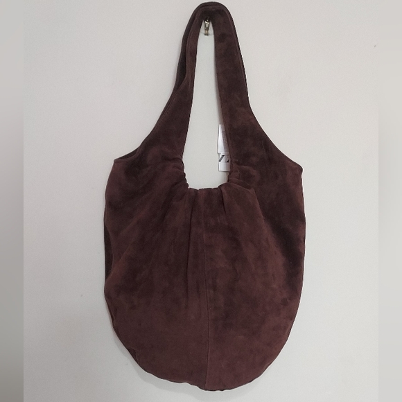 Zara Brown Suede Shoulder Bag - Picture 5 of 10